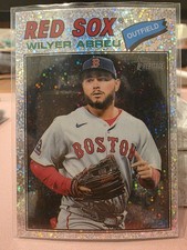 2026 Topps Heritage Wilyer Abreu CHROME SILVER SPARKLE Boston Red Sox 362