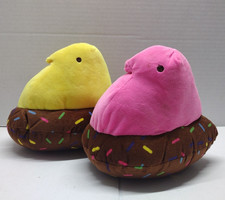 Peeps Yellow and Pink Chick Easter 7 Bean Bag Plush