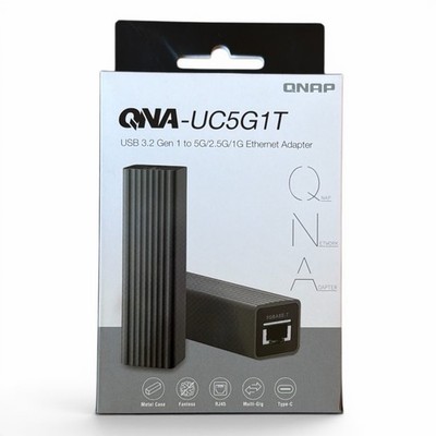 QNAP QNA-UC5G1T 5G NIC USB Type-C 3.2 Type-C to 5GbE Ethernet Adapter 2.5G 1G