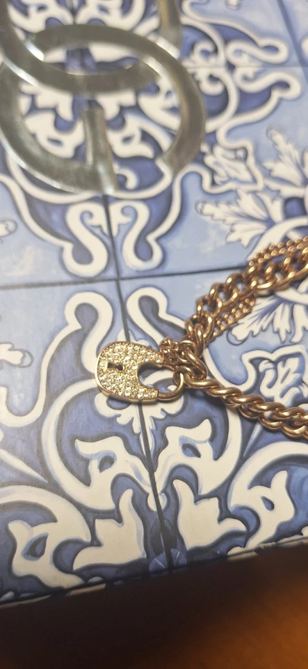 Pulsera cadena candado MICHAEL KORS Heritage MKJ5966040 cristales Foto 2 de 4