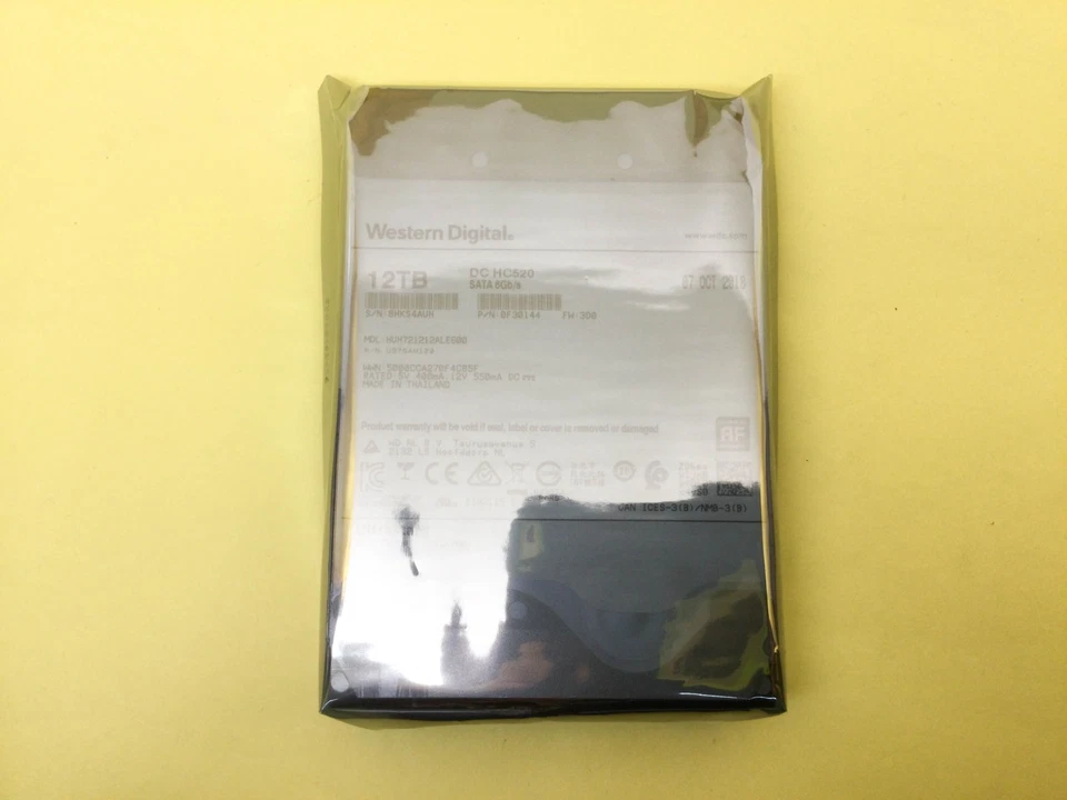 WD DC HC520 12TB 7.2K SATA 6Gb/s 3.5in 512e HDD HUH721212ALE600 - Image 3 of 3