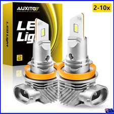 AUXITO H8/H9/H11 LED Headlight High Low Beam Bulb 6000K White Light Canbus 2-10x