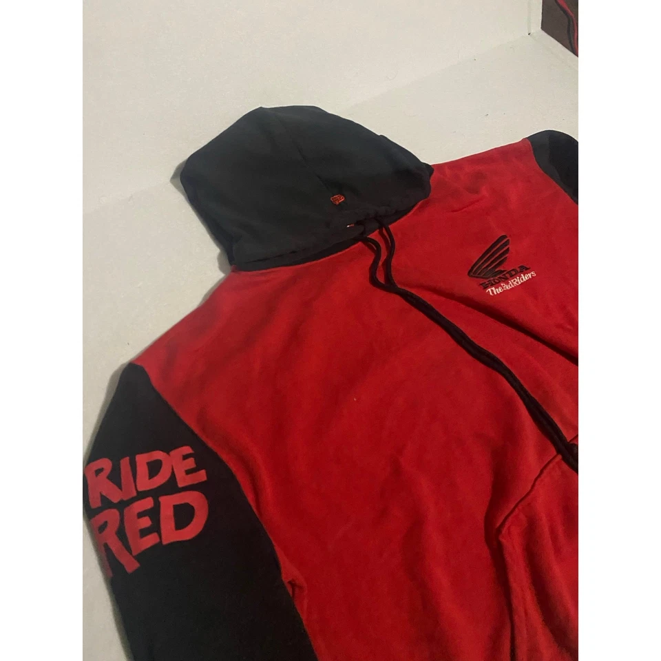 Sudadera con capucha vintage Honda Racing Red Riders Foto 3 de 4