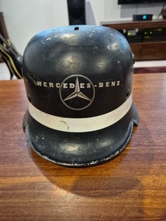 WW2 German Daimler Benz Werkluftschutz (Air Raid Defence) Helmet