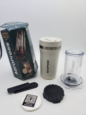 AeroPress Go Plus, Small Portable Coffee Maker Kit All In One