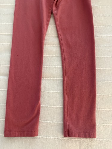 Two Girls Size 7 JUMPING BEANS Tough Cotton Solid Leggings (1) Mauve (1) Black - Picture 5 of 16