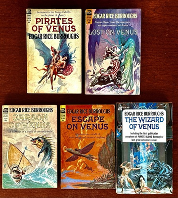 #ad #ad Complete Carson of Venus Ace PB Series Edgar Rice Burroughs Frazetta Krenkel Art $50.00