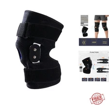Adjustable Knee Brace with Steel Support & Silicone Cushioning for Active Adults
