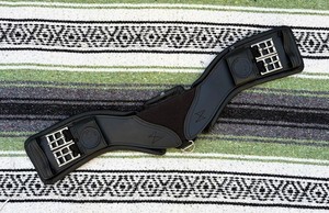 Total Saddle Fit - STRETCHTEC Dressage Girth - 22" - Black w/ Leather Liner 