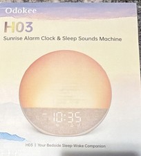 Sunrise Alarm Clock White Noise Machine: Natural Wake Up Light - Dimmable Clock