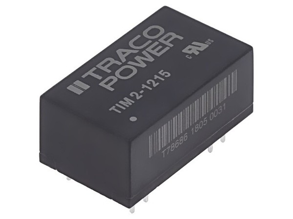 Tim 2-1215 Wandler: Dc/Dc 2W Ueing: 9-18VDC Uausg: 24VDC Iausg: 83Ma DIP16 Traco-image