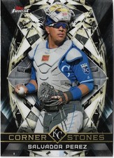 2018 Topps Finest Baseball Finest Cornerstones #FC-SP Salvador Perez