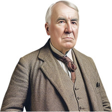 Thomas Edison (Suit) Half Body Buddy Cutout