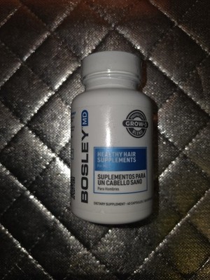 Bosley MD Men's Healthy Hair Growth Supplement 60 Capsules Exp 10/2026