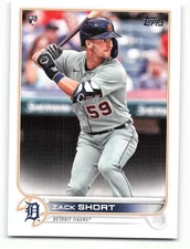 2022 Topps #148 Zack Short NM-MT RC Rookie Tigers ID:40967