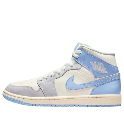 Nike Air Jordan 1 Mid Psychic Blue Sail Coconut Milk (Women's) BQ6472-402 New