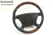 Mercedes SL R129 W140 W463 Holz- Lederlenkrad Vogelaugenahorn ORIGINAL ✔️