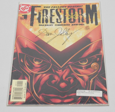FIRESTORM #1 | SIGNED By DAN JOLLEY 534/999 w/ COA | CHRIS CROSS COVER
