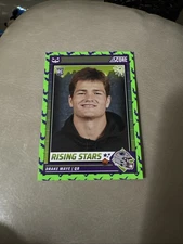 2024 Panini Score-A-Treat Green Bats Rising Stars Drake Maye #17 Rookie RC Pats
