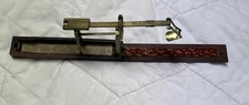 Antique Georgian Guinea Balance Scale In Original Box