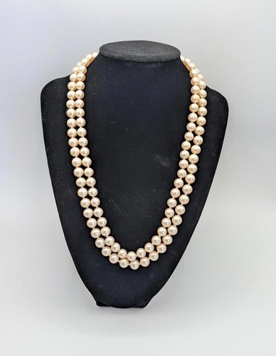 Classic Vintage Double Strand Faux Pearl Necklace, $40 - Photo 3