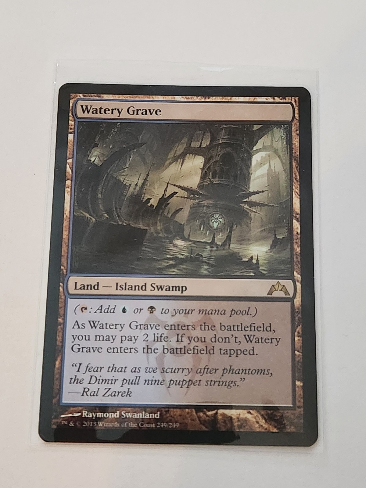 Watery Grave 249 MTG Gatecrash Rare Blue Black "Pain" Land Regular NM