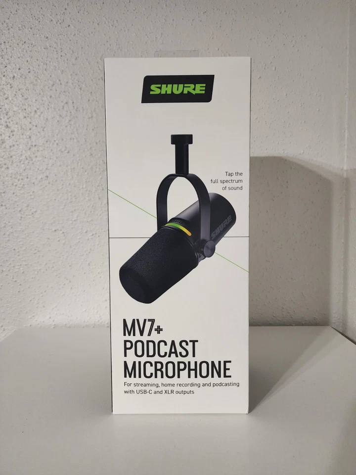BRAND NEW & SEALED - Shure MV7+ Podcast Microphone - Black - Image 2 of 4
