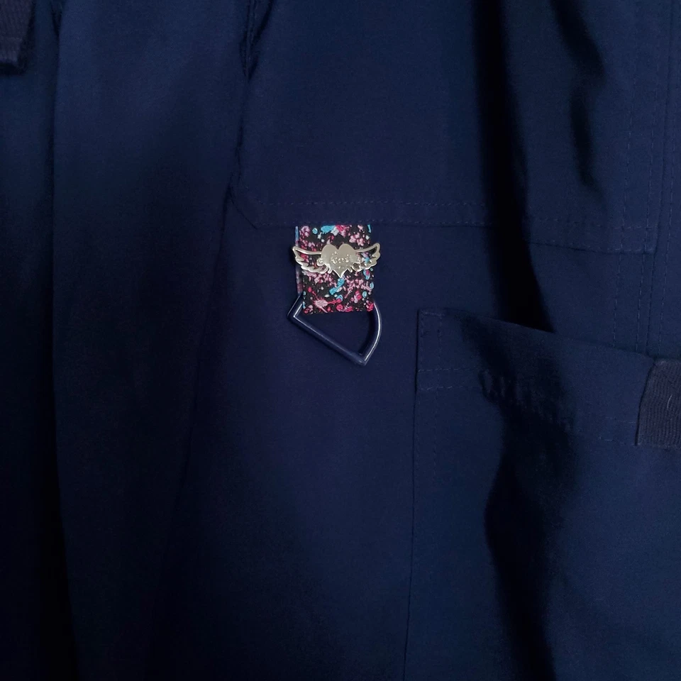 Женские небольшие стандартные скрабы брюки Koi Tech темно-серые полиэстер медицинские стоматологические S - Изображение 3 из 4