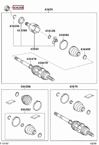 Genuine Toyota Urban Cruiser NSP110 Front Left LH Drive Shaft Oil Seal - Imagen 19 de 20