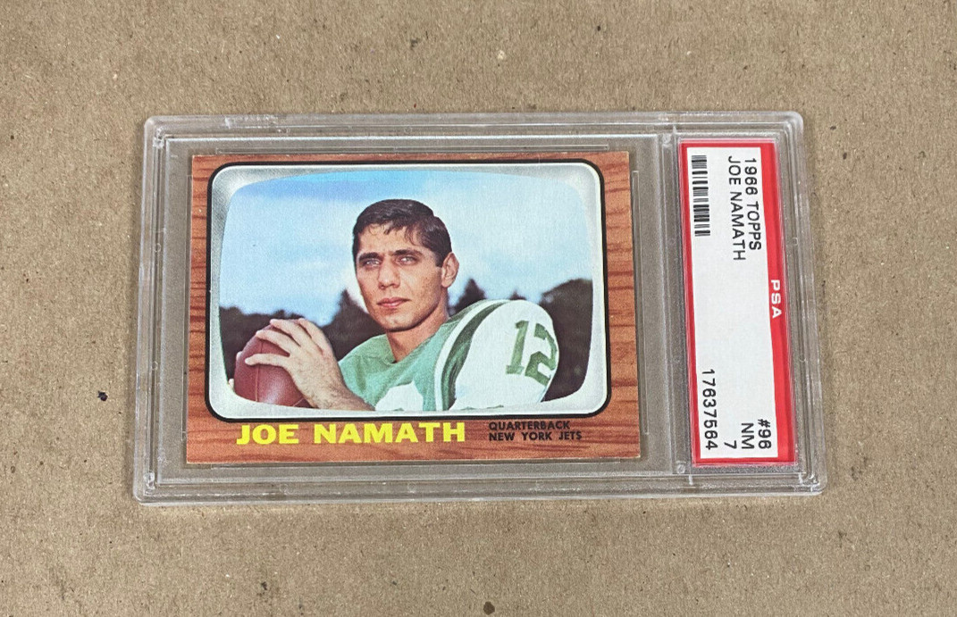 1966 Topps #96 Joe Namath Jets Hof'er PSA 7 $929.99