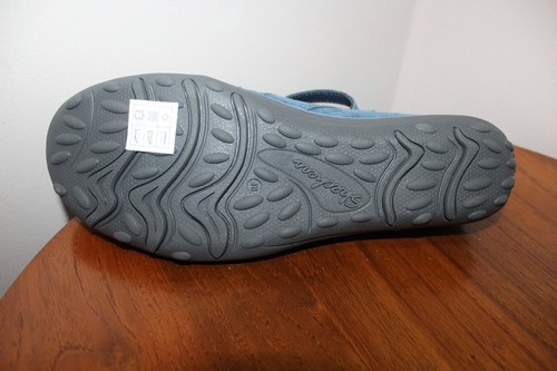 SKECHERS MUJER EARTH FEST PETUNIA MARY JANE ZAPATOS PLANOS GAMUZA AZUL MARINO TALLA 8 EE. UU. - Imagen 12 de 12