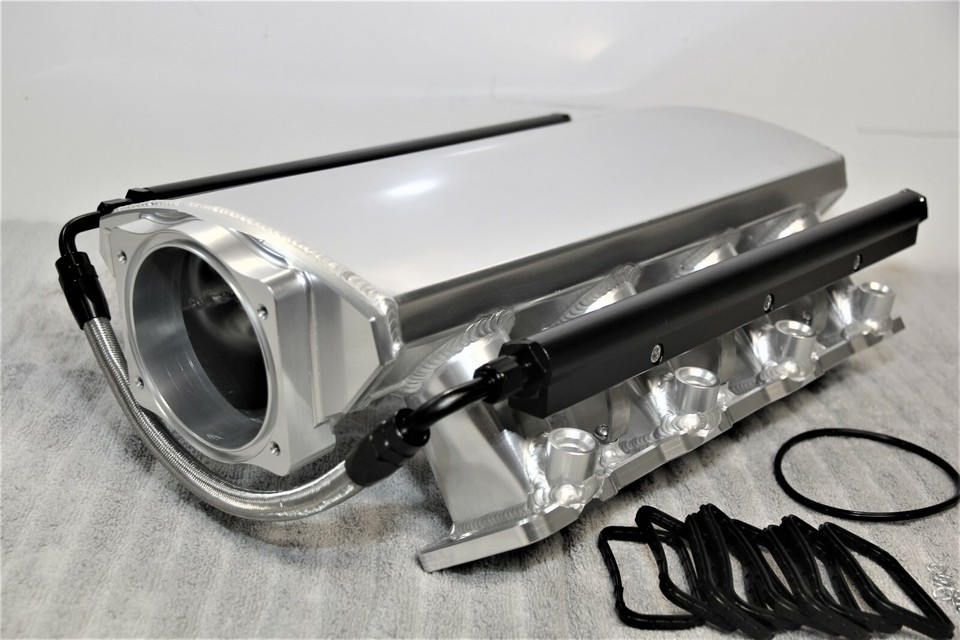 102MM T6061 ALUMINUM LOW PROFILE LS3 L92 L99 LSA INTAKE MANIFOLD 6.2L ...