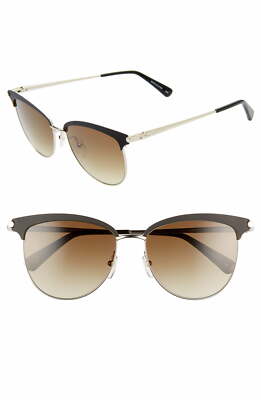 NEW Longchamp LO107S 001 Black sunglasses 55mm with Green  display picture 1