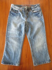 Nine Point Eight Capri Jeans Women's Size 10 Embroidered Pockets