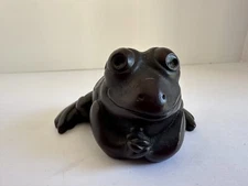 Boma Canada Carved Frog Toad Figure 2 Inch Animal Sculpture