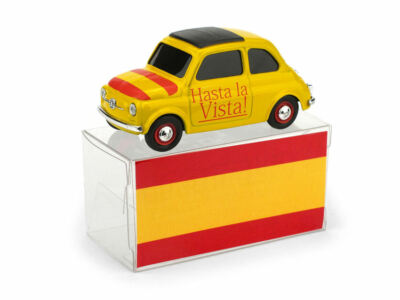 Fiat 500 Brums Spain ''HASTA LA VISTA VIVA LA VIDA'' 1:43 Model BR057 BRUMM