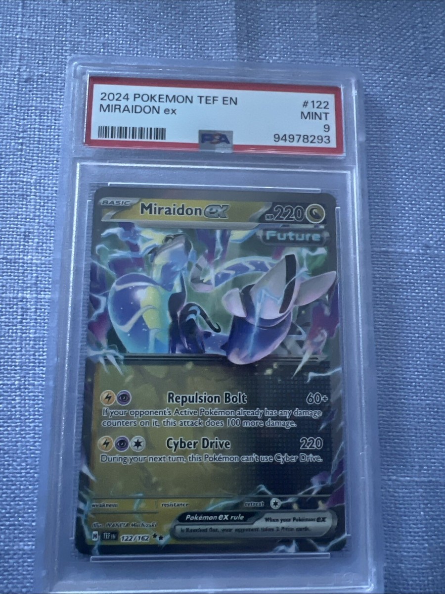 Coffret 10 Cartes Pokémon – Miraidon Ex 122/162 Forces Temporelles – Ultraboost X, Français, Sans Double Ni Énergie