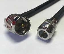 UHF PL-259 Male Angle to N Female RG58 Coax Pick Length USA Fast Ship