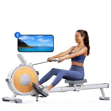 MERACH Rowing Machine, Magnetic Rower Machine for Home, 16 Levels of Quiet Re...