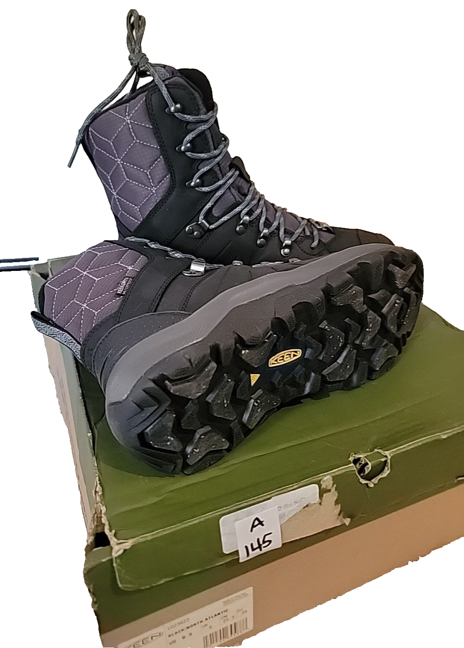 Stivali impermeabili KEEN donna taglia 8 5 M Revel IV 4 alti polari 1023622 nero nor