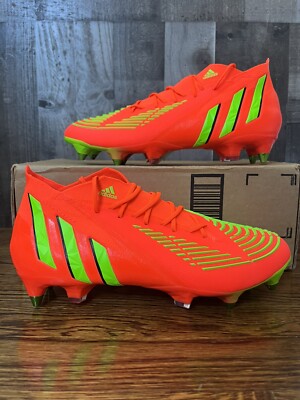 Adidas Predator Edge.1 SG  Soccer Cleats Mens Size 7 Solar Red GW1016 NEW