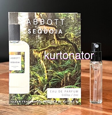 Abbott Sequoia Eau De Parfum Spray Sample Size Vial 2 ml