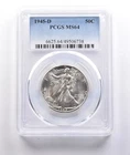 1945-D Walking Liberty Half Dollar MS64 PCGS *6844