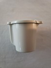 Vintage White Tupperware Flip Top Creamer Container with Lid #574-12