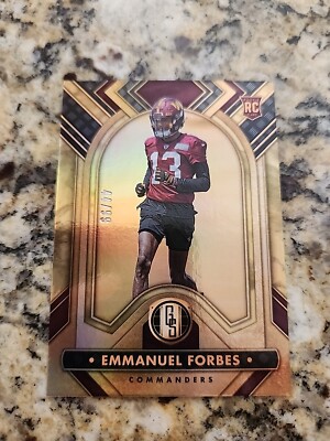EMMANUEL FORBES GOLD ROOKIE RC SP #43/99 2023 GOLD STANDARD FOOTBALL COMMANDERS