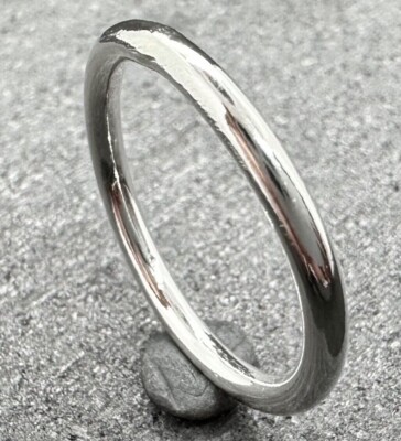 Sterlingsilber Rundring | Schwer | Fett | 925 | Handgefertigt in UK