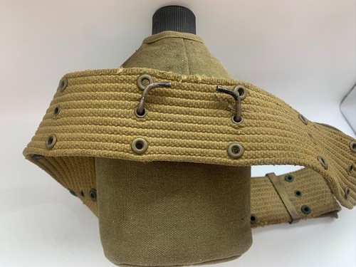 Vintage Military Canteen Metal In Case (a1) - Picture 3 of 6