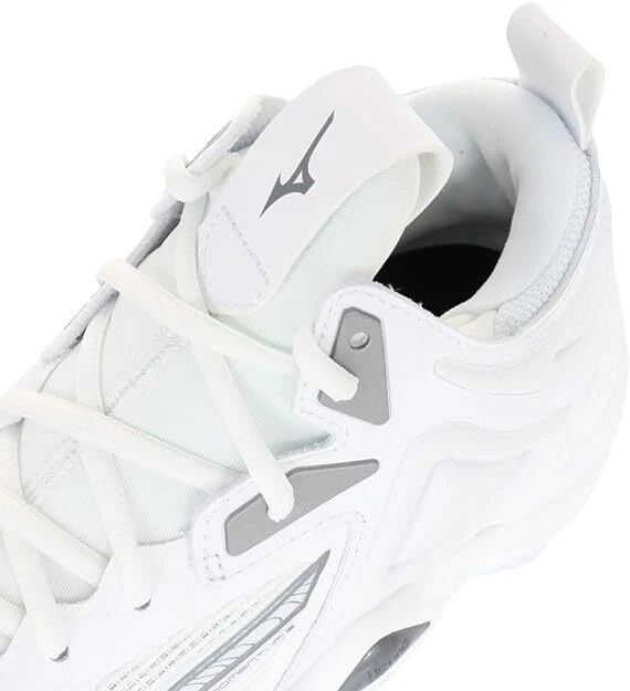 MIZUNO WAVE MOMENTUM 3 MID Volleyball Shoes White Gray V1GA2317 US5.0-US13.0 - Image 2 of 4