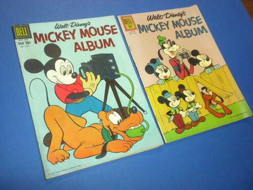 MICKEY MOUSE ALBUM #1057 and #1246 - WALT DISNEY Dell Comics 1960 lot - Picture 3 of 3