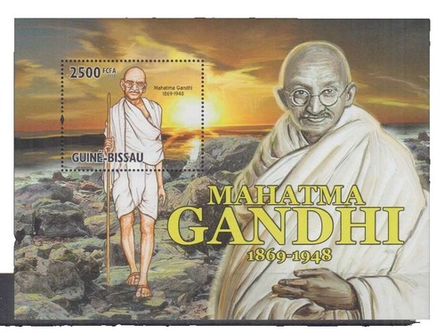 Briefmarken Zentralafrikanische Republik 2011 – Mahatma Gandhi Komplett Postfrisch ** MNH | Sammleredition